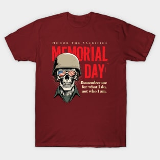 Memorial day "Honor The Sacrifice" T-Shirt